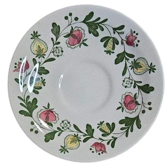 Johnson Brothers Other - Set of 8 Vintage 1970s Staffordshire Johnson Bros Old Granite Gretchen Saucers